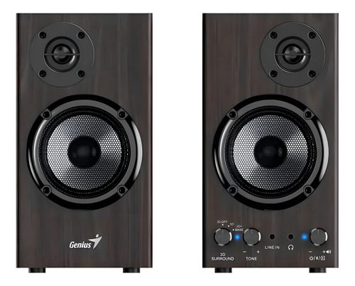 PARLANTES GENIUS SP-HF520BT BT5.3 20W DARK BROWN