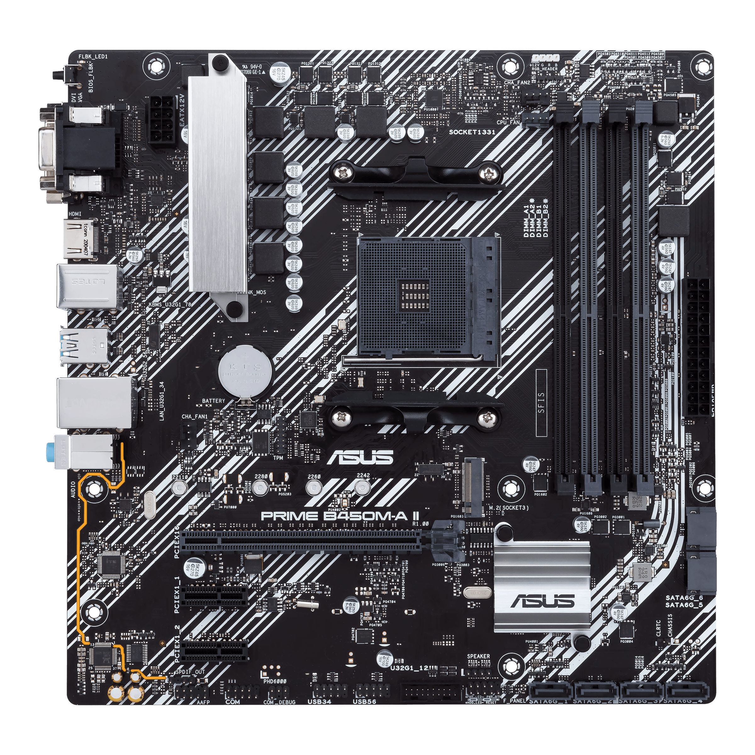 MOTHERBOARD ASUS PRIME B450M-A II AM4 CSM