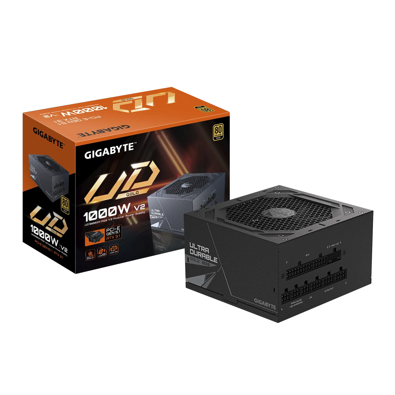 FUENTE 1000W GIGABYTE 80 PLUS GOLD UD1000GM PG5 V2
