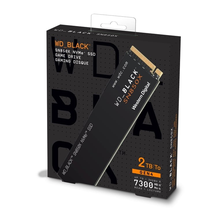 DISCO SSD M.2 NVME 2TB G4 WESTERN DIGITAL BLACK SN850X