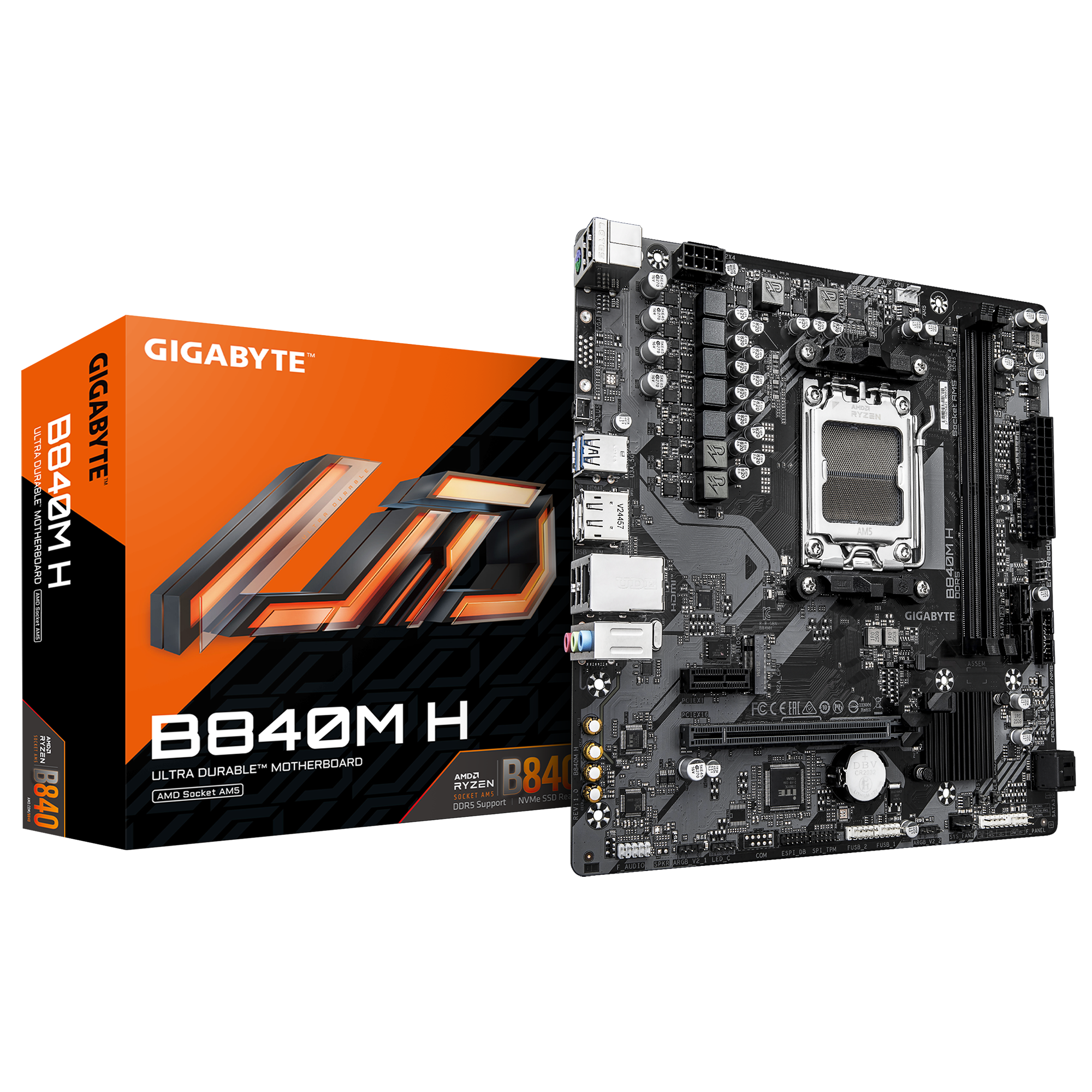 MB GIGABYTE AM5 B840M D3HP DDR5 BOX M-ATX