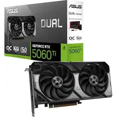 PLACA DE VIDEO 16GB RTX 5060 TI ASUS DUAL OC GDDR7