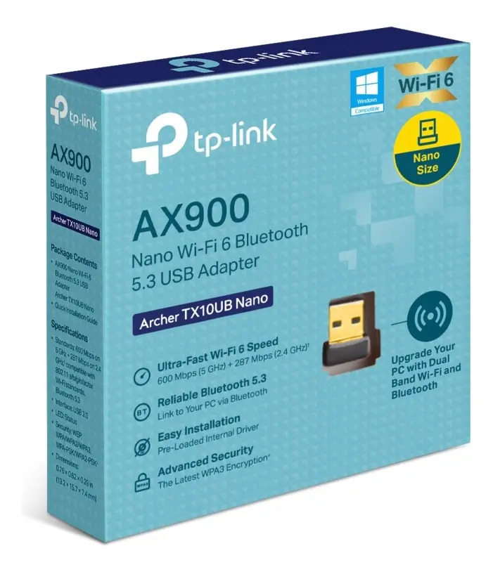 PLACA RED USB TP-LINK TX10UB NANO AX900 WIFI6