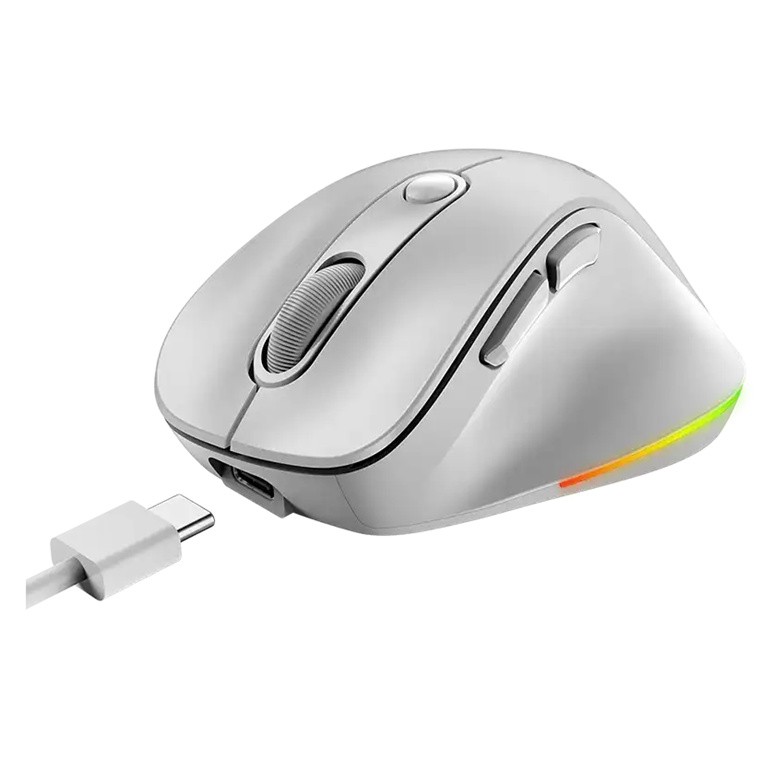 MOUSE GENIUS ERGO 9000S PRO 2.4GHZ+BT PEARL WHITE