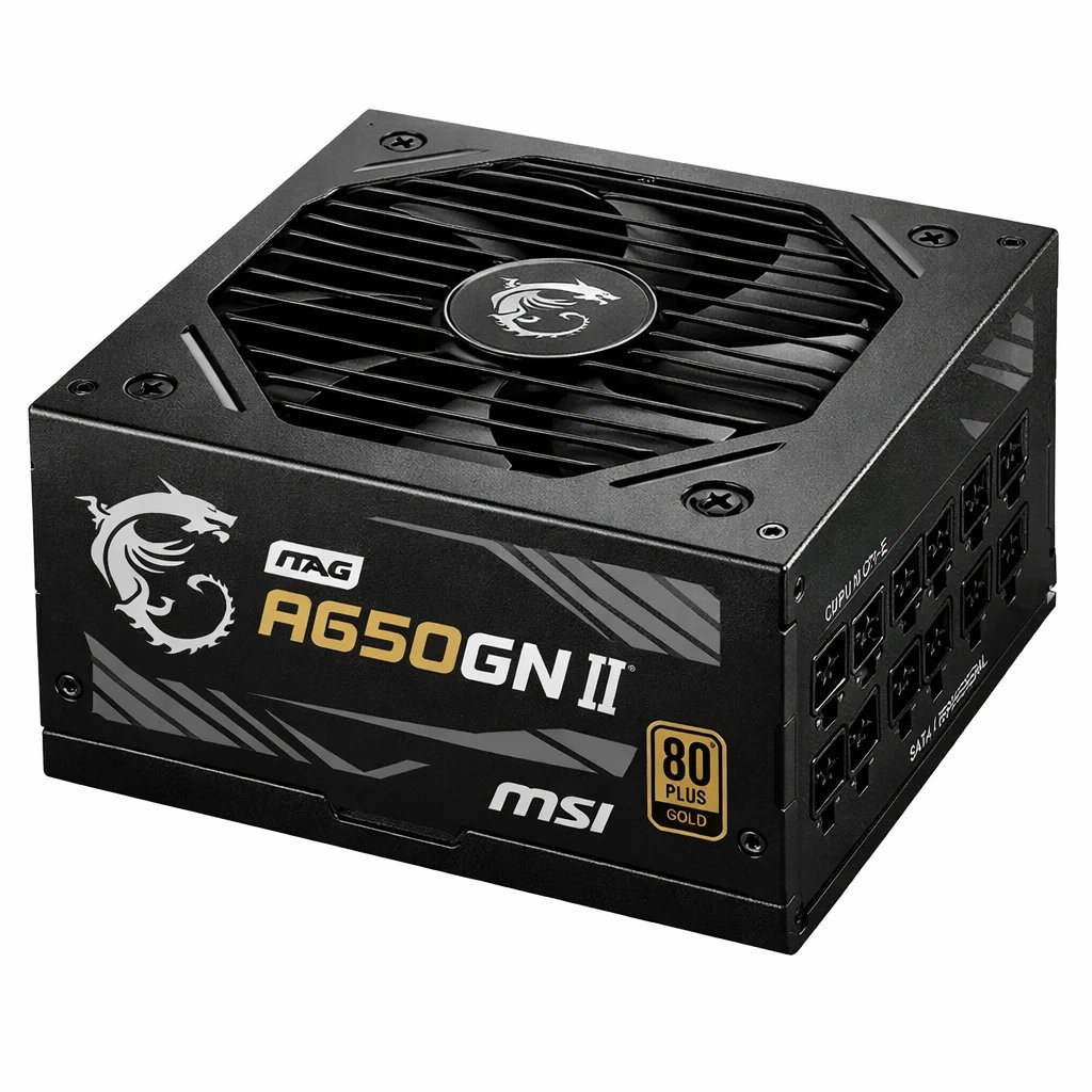 FUENTE 650W MSI 80 PLUS GOLD MAG A650GN II