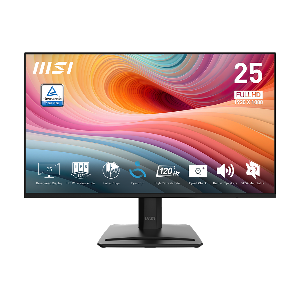 MONITOR 25 MSI PRO MP252 E2 FHD 120HZ HDMI VGA DP