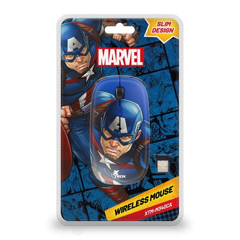 MOUSE CAPITAN AMERICA X-TECH INALAMBRICO