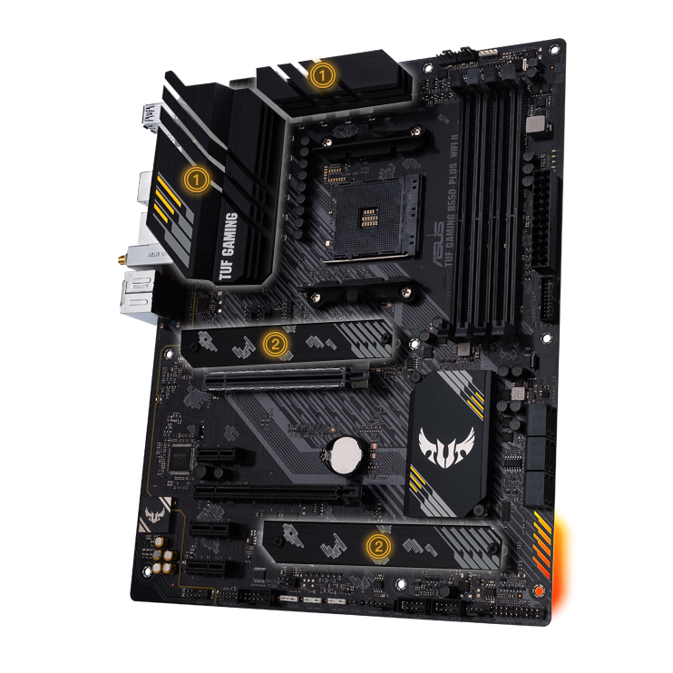 MB ASUS AM4 TUF GAMING B550-PLUS WIFI II BOX ATX