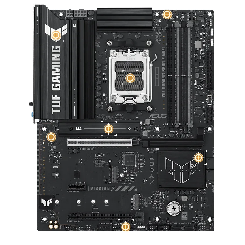 MB ASUS AM5 TUF GAMING B850-E WIFI DDR5 BOX