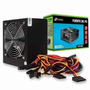 FUENTE 600W NOGANET 20+4 SATA BOX BLACK FAN 12CM - https://matrixcomputacion.com