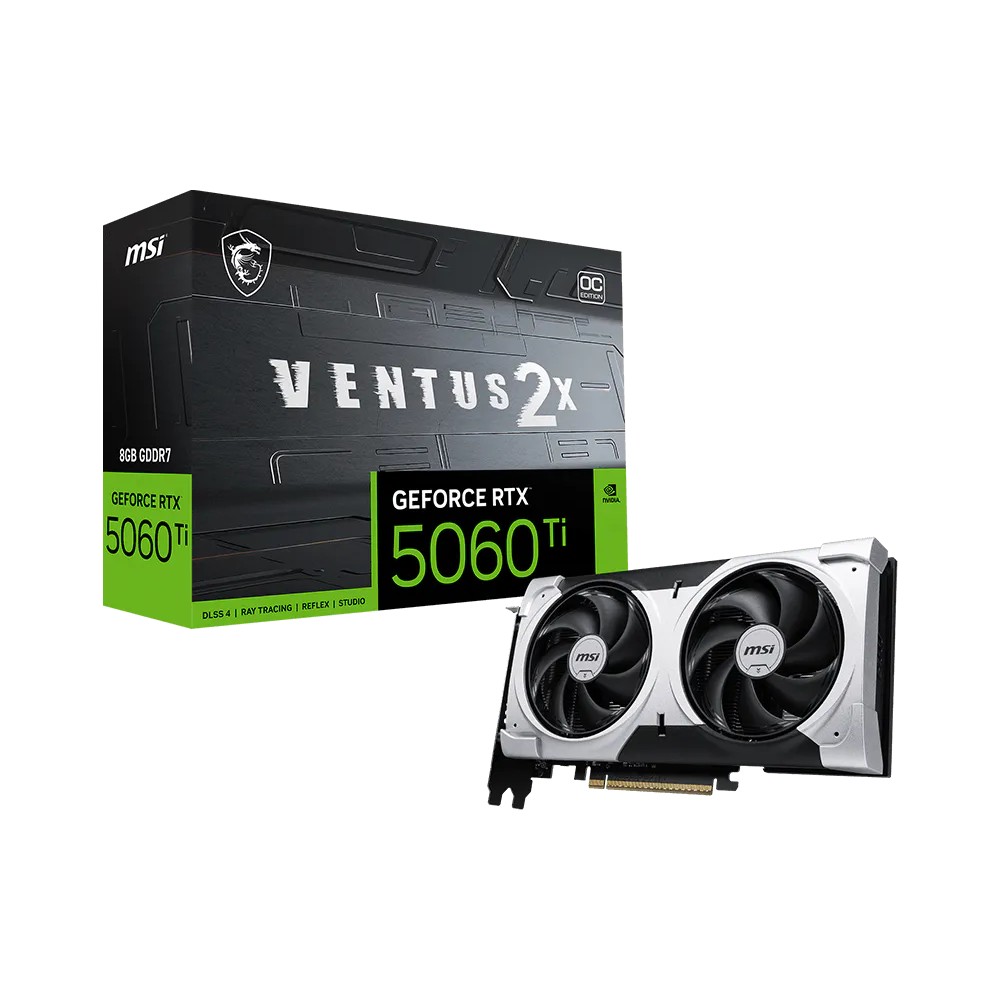 PLACA DE VIDEO 8GB RTX 5060 TI MSI VENTUS 2X OC PLUS GDDR7 - https://matrixcomputacion.com