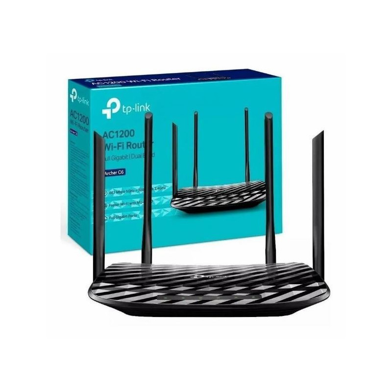 ROUTER 4P TP-LINK ARCHER C6 AC1200 DUAL BAND