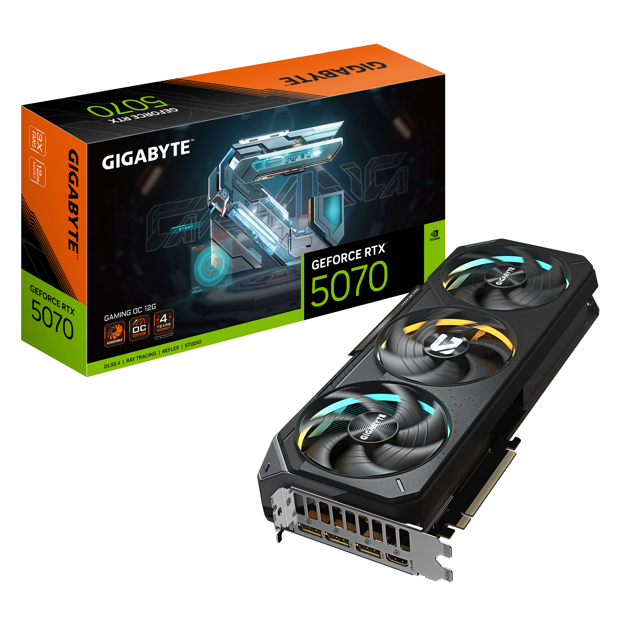 VGA 12GB RTX 5070 GIGABYTE GAMING OC - https://matrixcomputacion.com