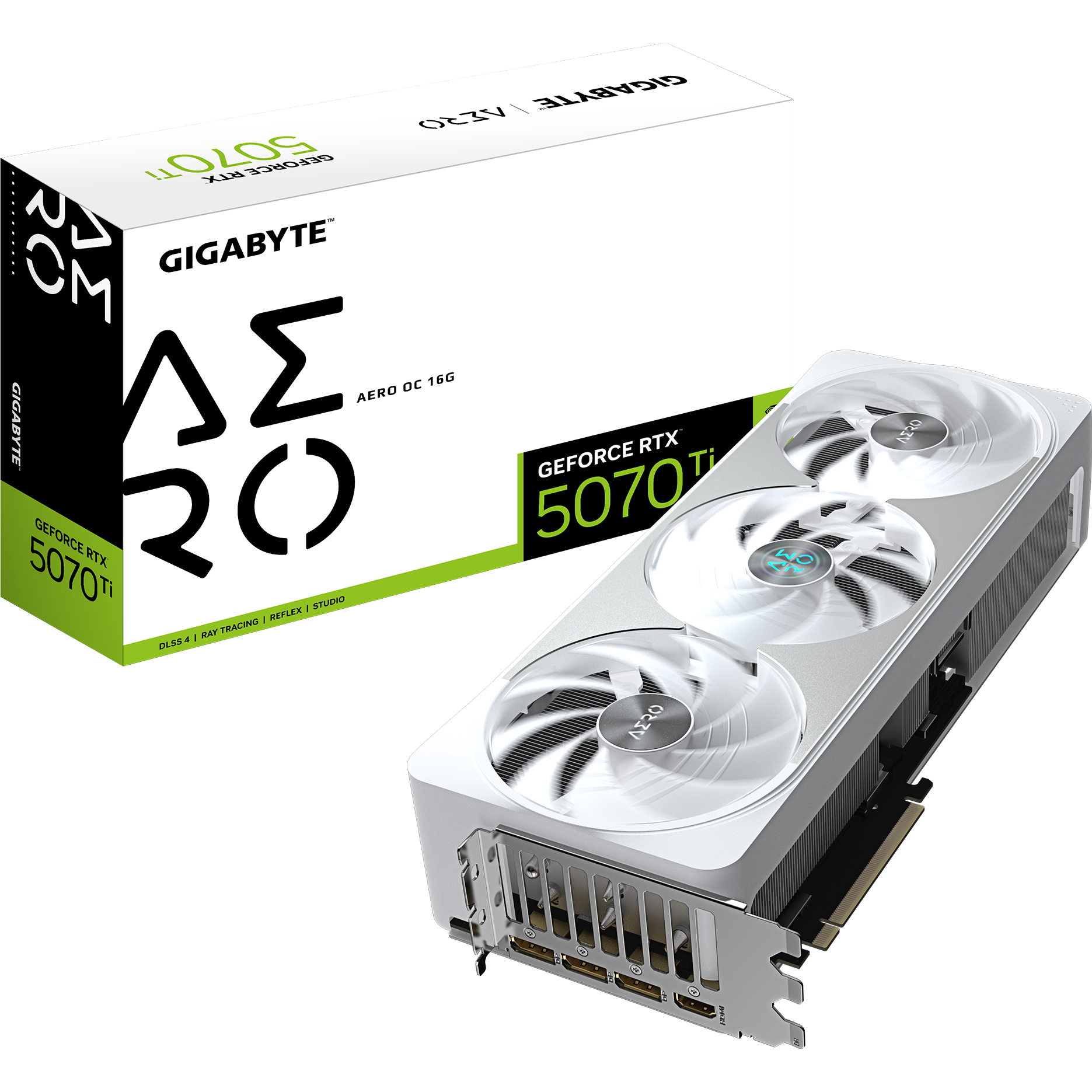 VGA 16GB RTX 5070 TI GIGABYTE AERO OC WHITE - https://matrixcomputacion.com