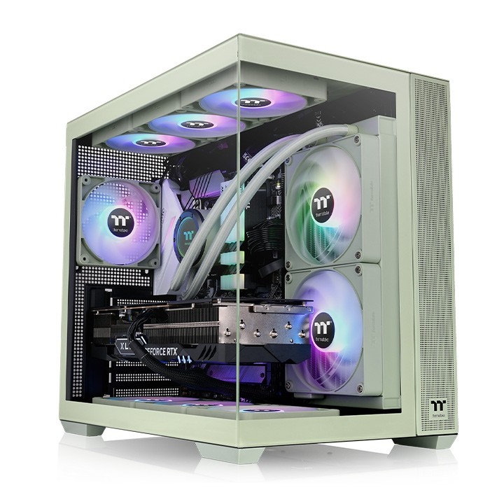 GAB THERMALTAKE VIEW 380 TG ARGB MATCHA 4*FAN