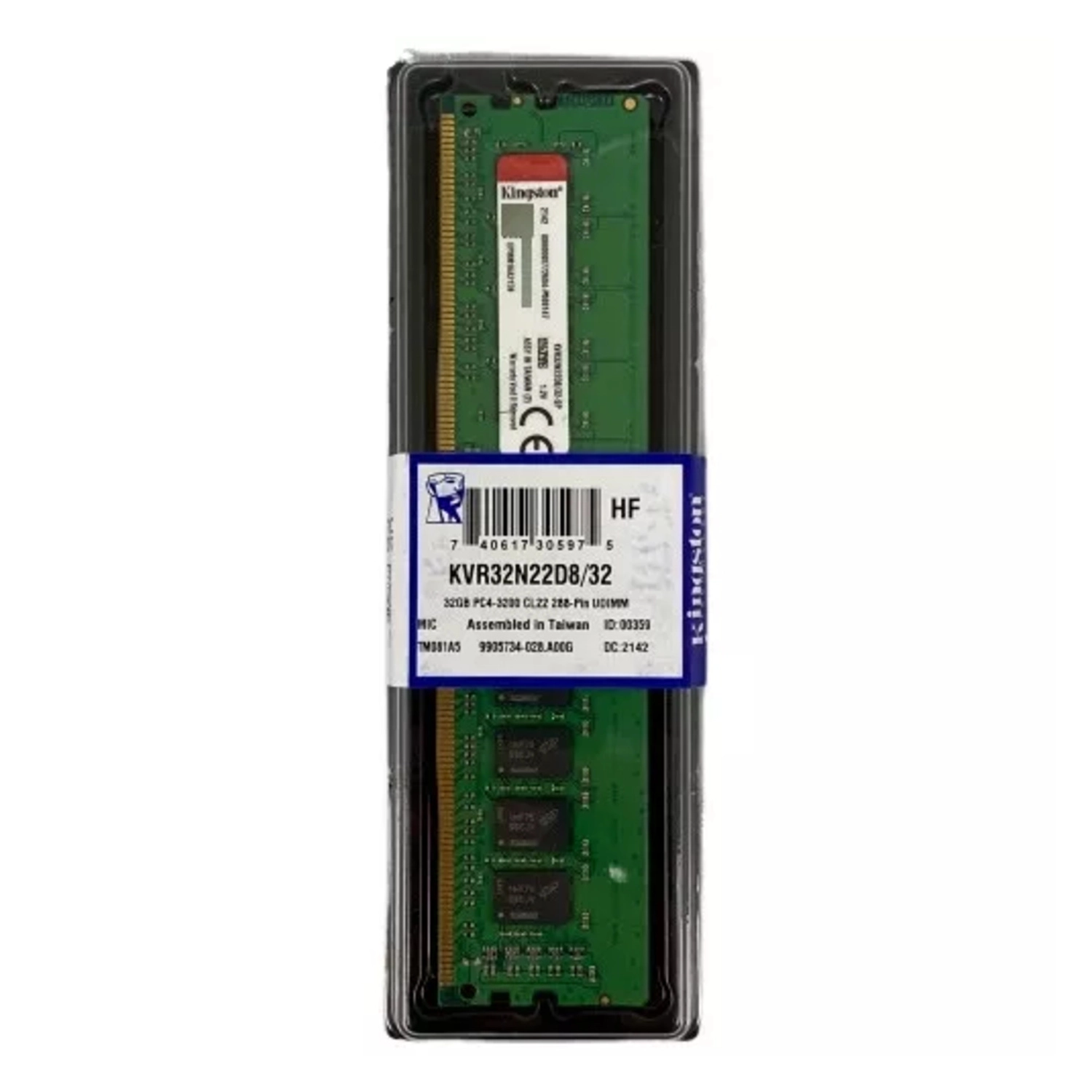 MEMORIA DDR4 32GB KINGSTON 3200MHZ CL22 KVR